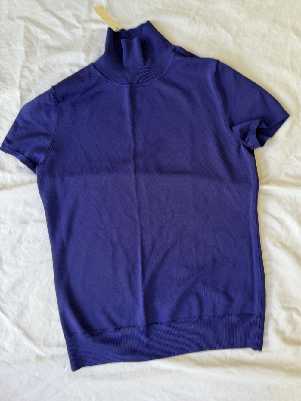 Talbots Short-Sleeve Turtleneck - Deep Purple